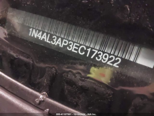 1N4AL3AP3EC173922 Nissan Altima 2.5 S
