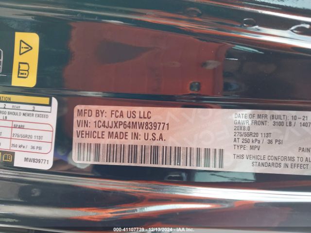 1C4JJXP64MW839771 Jeep Wrangler 4xe Unlimited Sahara 4x4