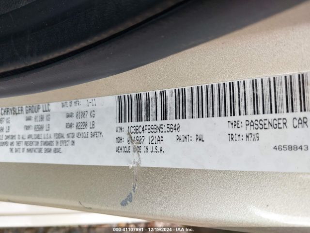 2011 CHRYSLER 200 1C3BC4FB9BN515640 Photo 8