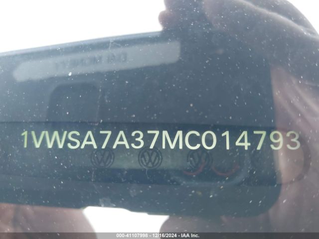 1VWSA7A37MC014793 Volkswagen Passat 2.0t Se