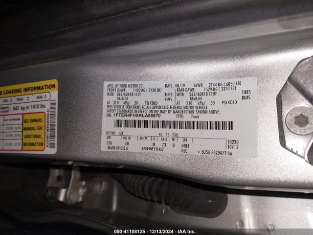 Ford Ranger Xlt 2019 1FTER4FHXKLA86970 Image 9