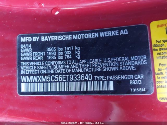 WMWXM5C56ET933640 Mini Hardtop Cooper