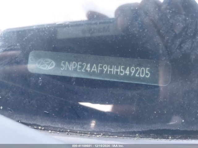 5NPE24AF9HH549205 Hyundai Sonata