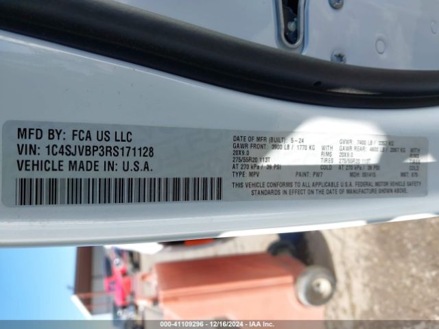 1C4SJVBP3RS171128 Jeep Wagoneer Series Ii 4x4
