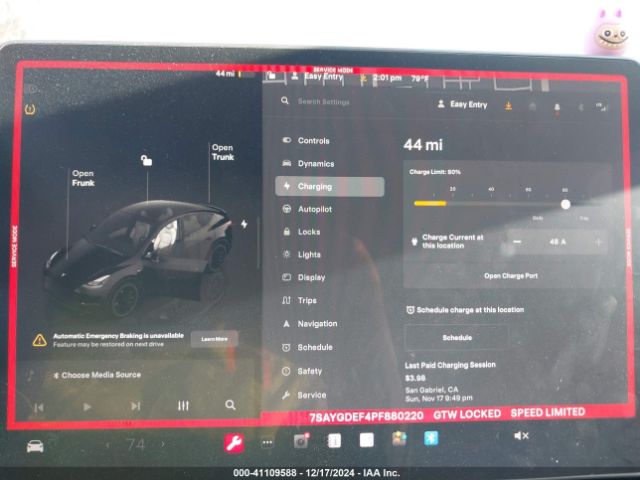 7SAYGDEF4PF880220 Tesla Model Y Performance Dual Motor All-wheel Drive