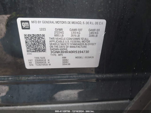 Chevrolet Blazer Awd 2lt 2024 3GNKBHR40RS194730 Image 9
