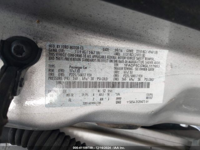 1FADP5CU4GL117653 Ford C-max Energi Sel