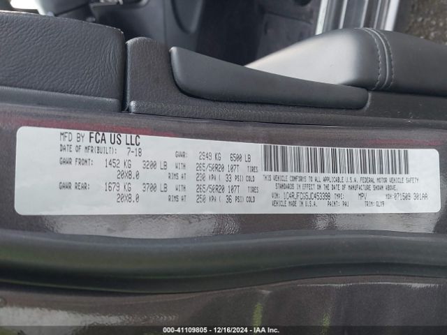 1C4RJFCG5JC453398 Jeep Grand Cherokee Overland 4x4