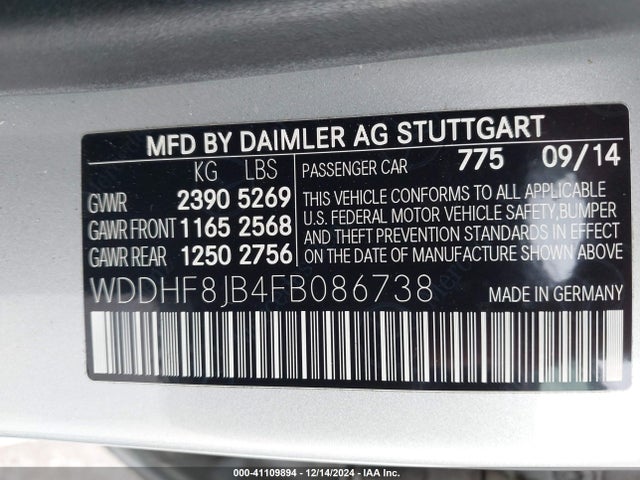 Mercedes-Benz E 350 4matic 2015 WDDHF8JB4FB086738 Image 9