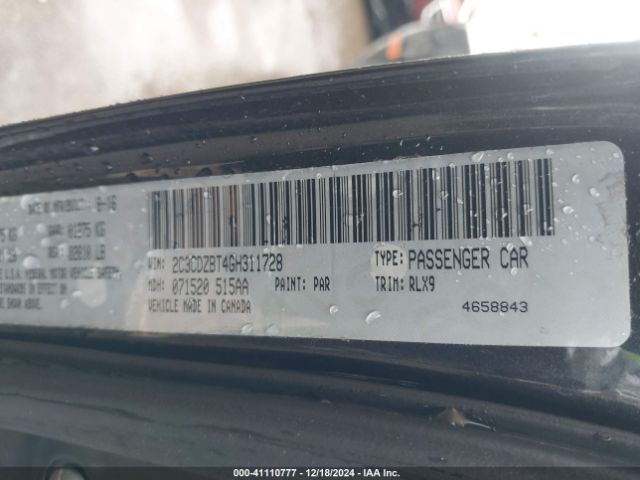 2C3CDZBT4GH311728 Dodge Challenger R/t Plus