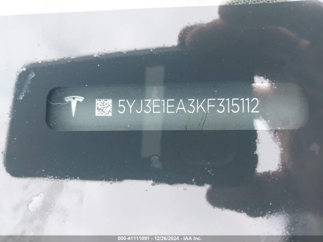 2019 TESLA MODEL 3 5YJ3E1EA3KF315112 Photo 8