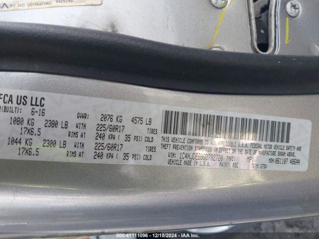 1C4NJDEB8GD782720 Jeep Compass Latitude