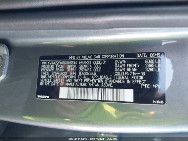 YV4A22PK8G1016644 Volvo Xc90 T6 Momentum
