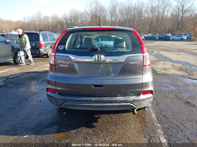 41111590 :رقم المزاد ، 5J6RM4H30FL112705 vin ، 2015 Honda Cr-v Lx مزاد بيع