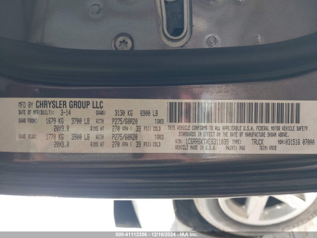 RAM 1500 Express 2014 1C6RR6KTXES311039 Image 9