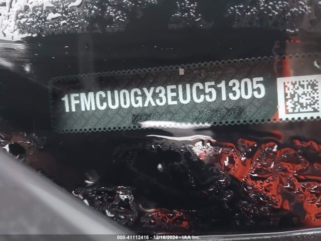 1FMCU0GX3EUC51305 Ford ESCAPE SE