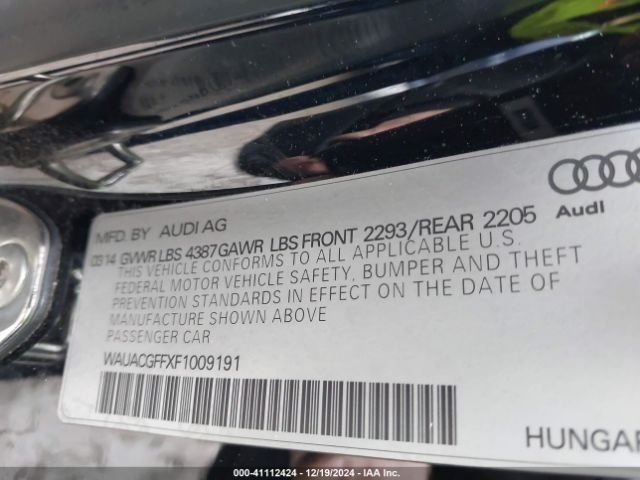 WAUACGFFXF1009191 Audi A3 1.8t Premium