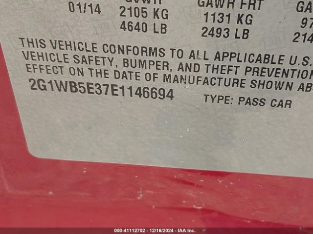 2G1WB5E37E1146694 Chevrolet Impala Limited Lt