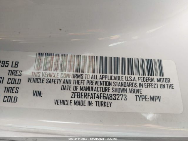 ZFBERFAT4F6A83273 RAM Promaster City Tradesman