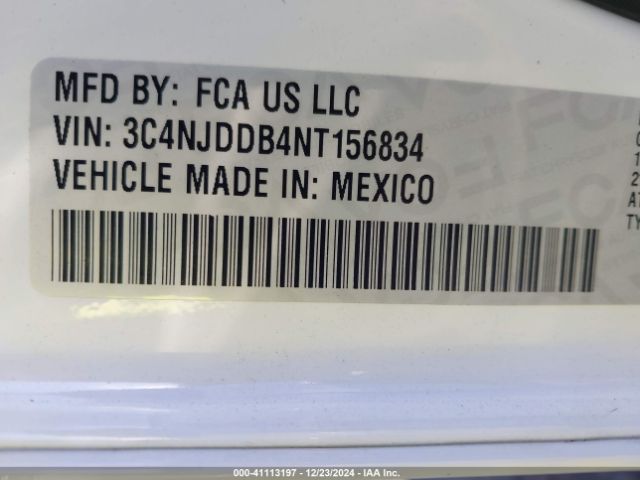 3C4NJDDB4NT156834 Jeep Compass Trailhawk 4x4