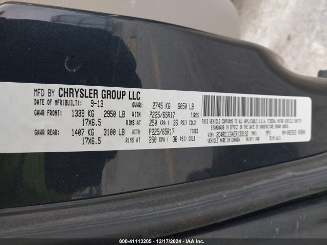 2C4RC1CG4ER133192 Chrysler Town & Country Touring-l