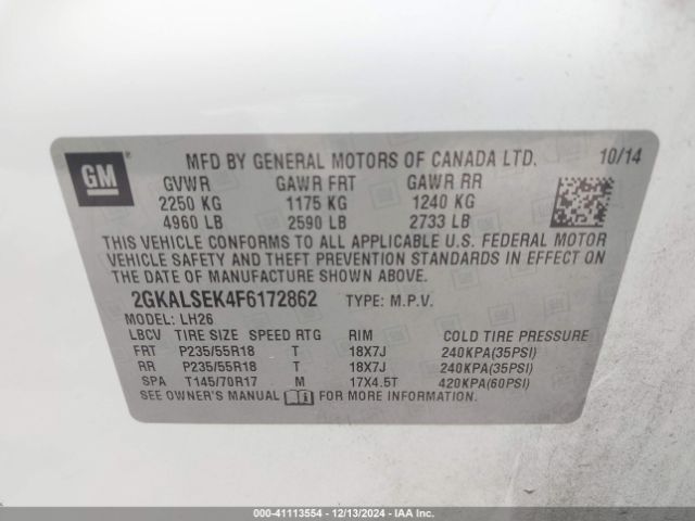 2GKALSEK4F6172862 GMC Terrain Slt-1