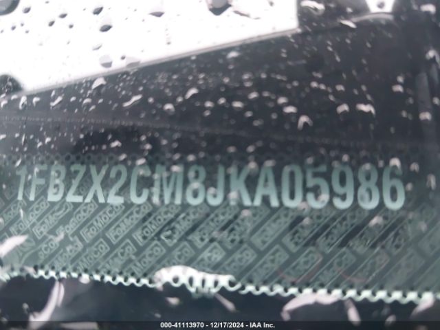 1FBZX2CM8JKA05986 Ford Transit-350 Xl