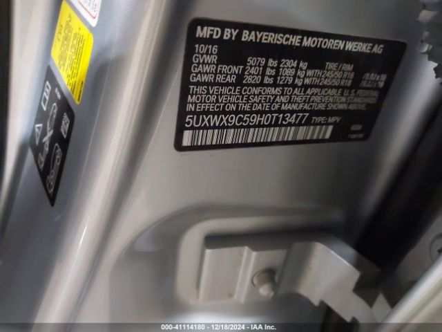 5UXWX9C59H0T13477 BMW X3 Xdrive28i