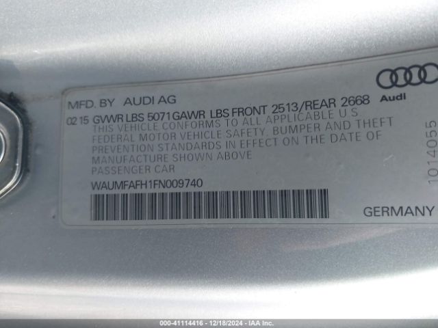 2015 AUDI A5 WAUMFAFH1FN009740 Photo 8
