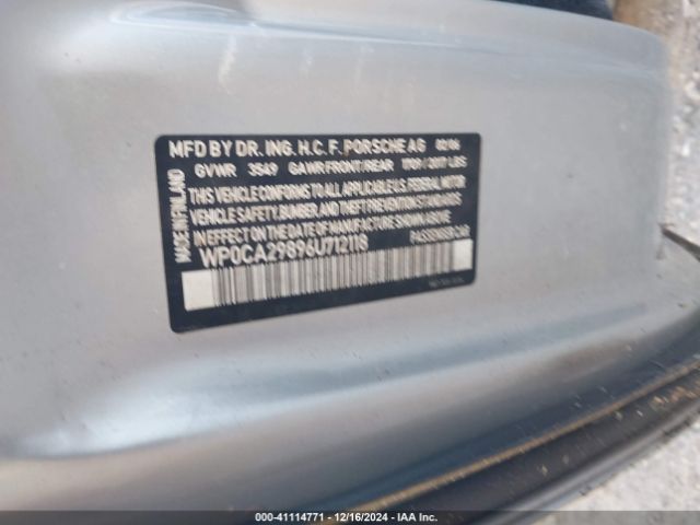 2006 PORSCHE BOXSTER WP0CA29896U712118 Photo 8