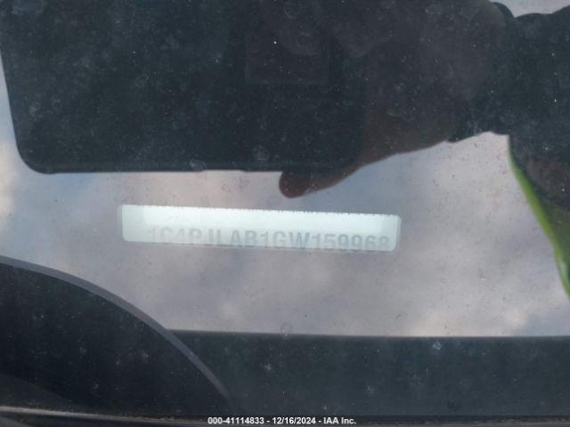 1C4PJLAB1GW159968 Jeep Cherokee Sport