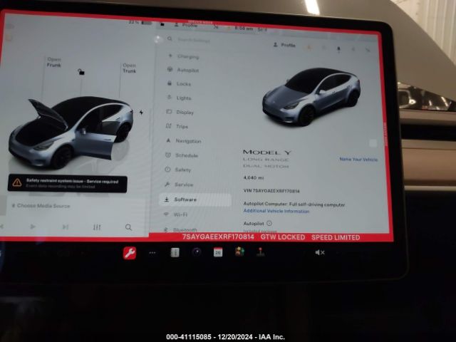 7SAYGAEEXRF170814 Tesla Model Y Long Range Dual Motor All-wheel Drive