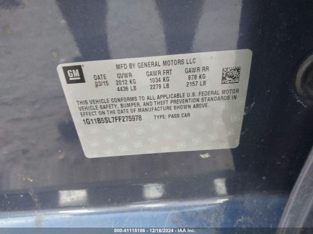 1G11B5SL7FF275978 Chevrolet MALIBU LS