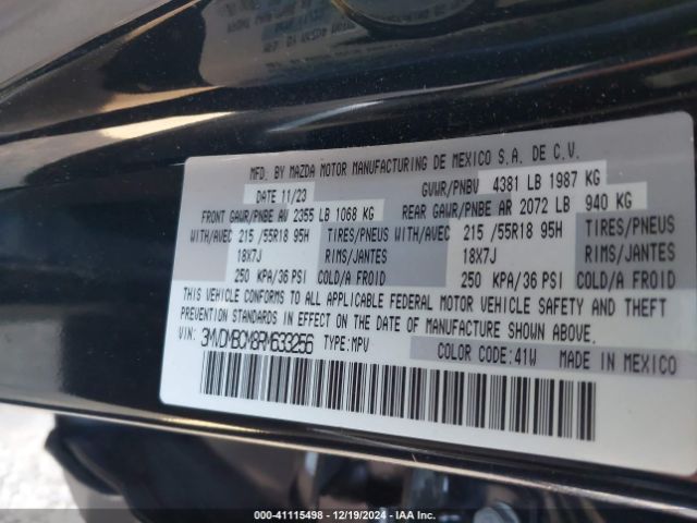 3MVDMBCM8RM633256 Mazda Cx-30 2.5 S Preferred Package