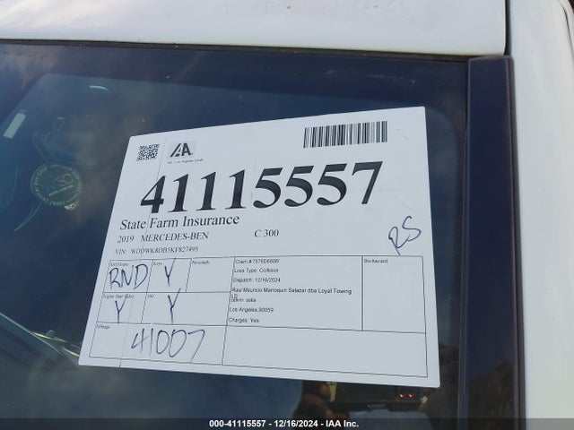 Mercedes-Benz C 300 2019 WDDWK8DB5KF827495 Image 18