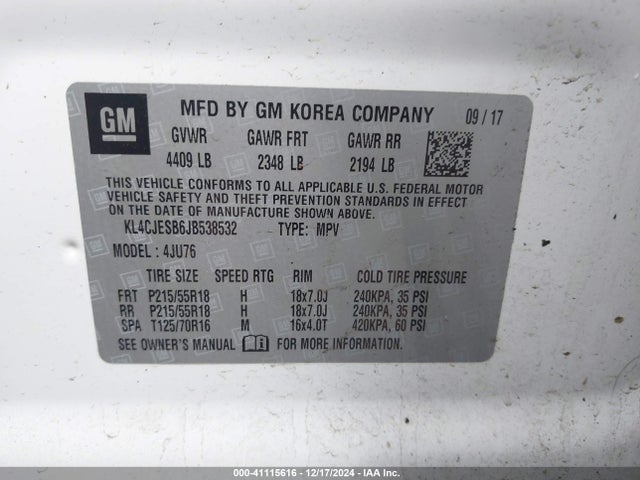 Buick Encore Preferred 2018 KL4CJESB6JB538532 Image 9