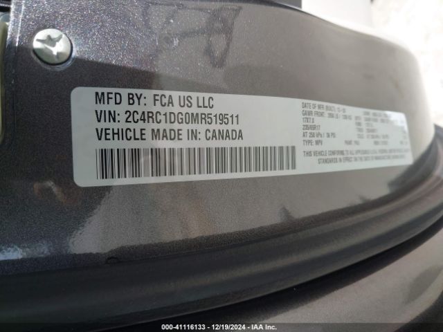 2021 CHRYSLER VOYAGER 2C4RC1DG0MR519511 Photo 8