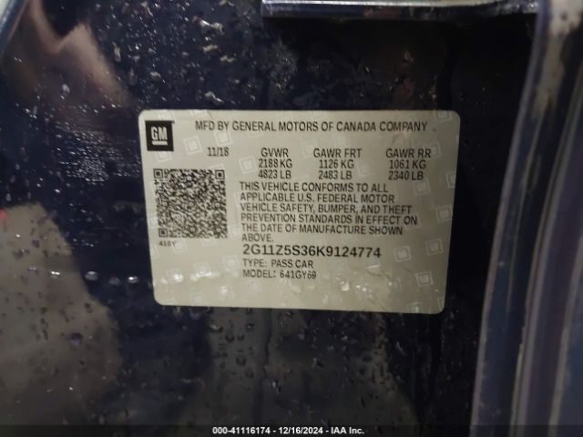 2G11Z5S36K9124774 Chevrolet IMPALA LT