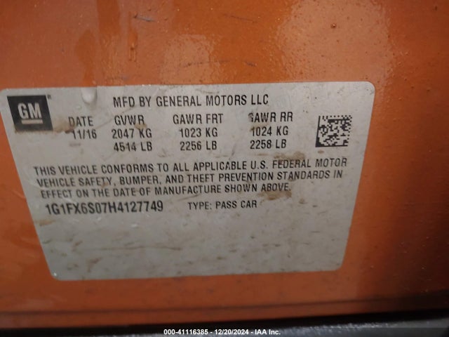 Chevrolet Bolt Ev Premier 2017 1G1FX6S07H4127749 Image 9