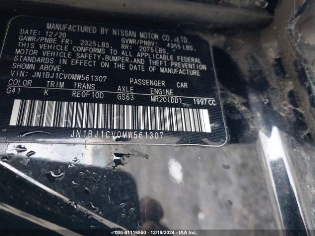 JN1BJ1CV0MW561307 Nissan Rogue Sport Sl Fwd Xtronic Cvt