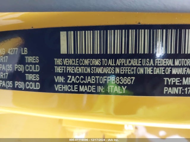 Jeep Renegade Latitude 2015 ZACCJABT0FPB83667 Image 9