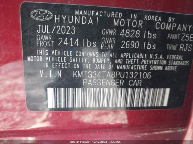 KMTG34TA8PU132106 Genesis G70 2.0t Awd