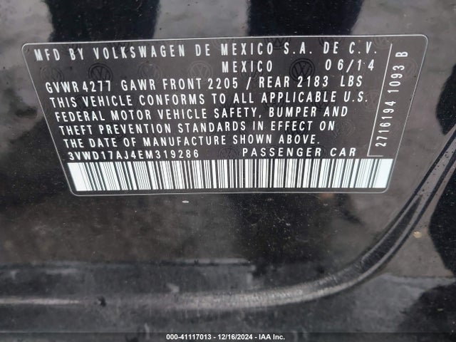 3VWD17AJ4EM319286 Volkswagen Jetta