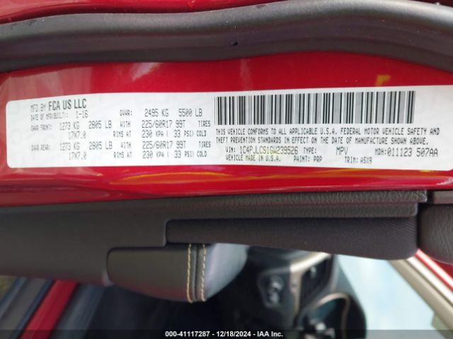 1C4PJLCS1GW239526 Jeep Cherokee Latitude