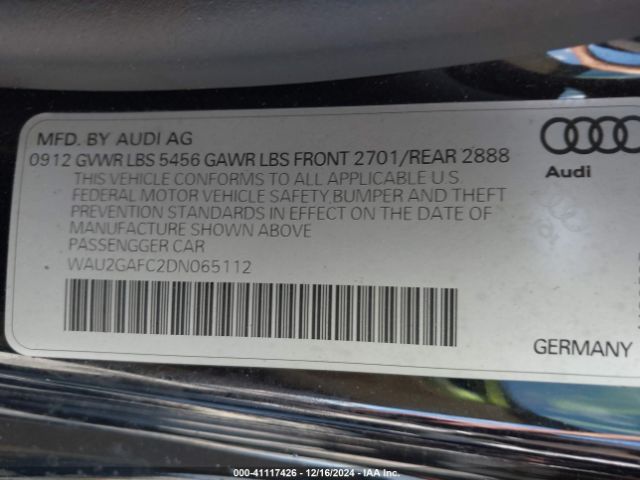 2013 AUDI A7 WAU2GAFC2DN065112 Photo 8