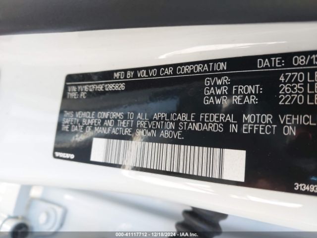 YV1612FH9E1285826 Volvo S60 T5
