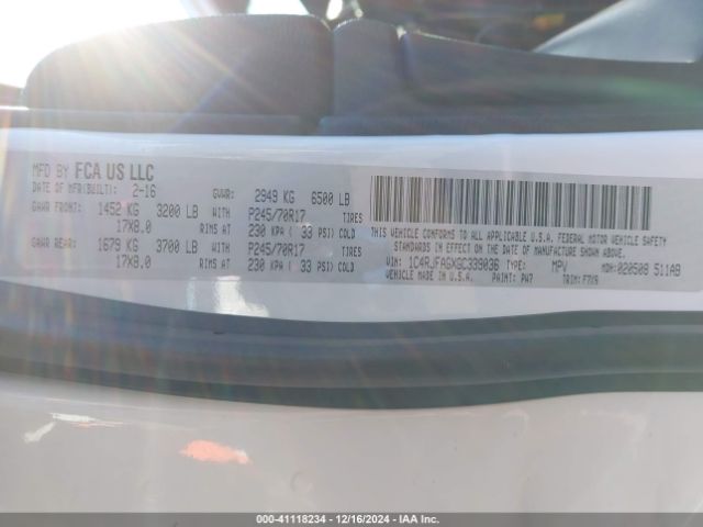 1C4RJFAGXGC339036 Jeep Grand Cherokee Laredo
