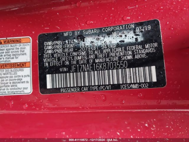 JF1ZNAE16K8703550 Toyota 86 GT