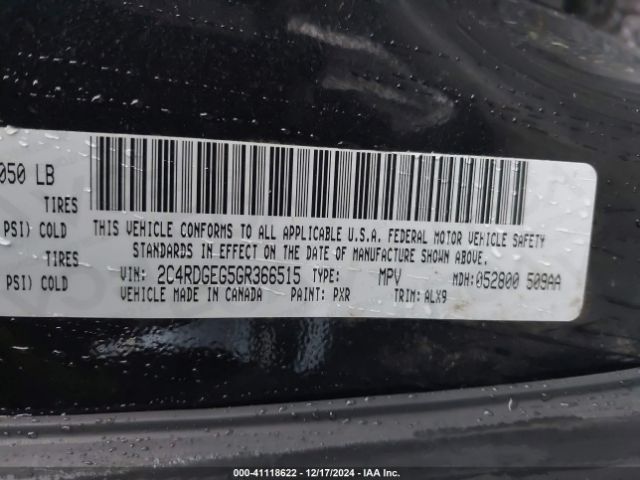 2C4RDGEG5GR366515 Dodge Grand Caravan R/t