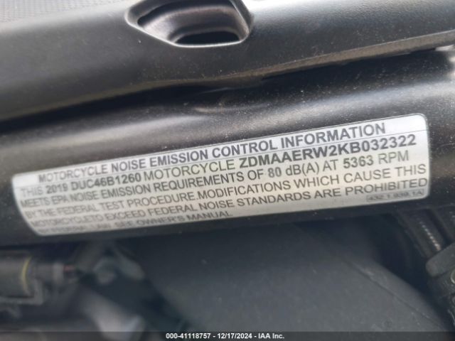 2019 DUCATI MULTISTRADA ZDMAAERW2KB032322 Photo 9